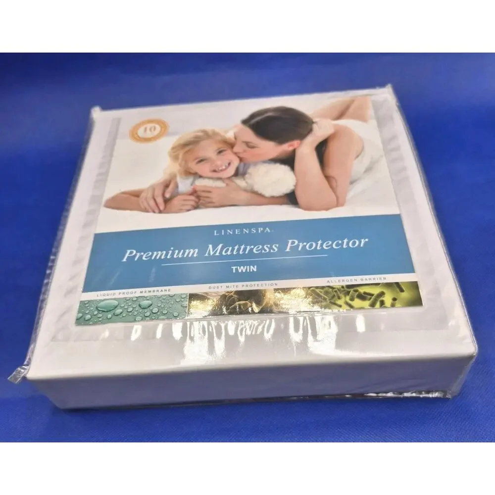 NEW LinenSpa Twin Premium Mattress Protector 10 Year Warranty